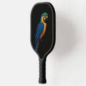 Zwarte 4 Luxe Pickleball Paddle, Blauwe Gele Ara Paddle (Links)