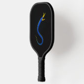 Zwarte 4 Luxe Pickleball Paddle, Blauwe Lintaal Paddle (Links)