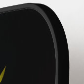 Zwarte 4 Luxe Pickleball Paddle, Blauwe Lintaal Paddle (Links Detail)