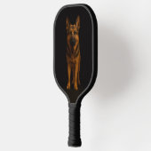 Zwarte 4 Luxe Pickleball Paddle, Duitse Herder Paddle (Links)