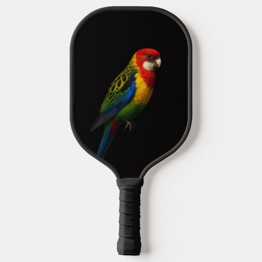 Zwarte 4 Luxe Pickleball Paddle, Eastern Rosella Paddle (Achterkant)