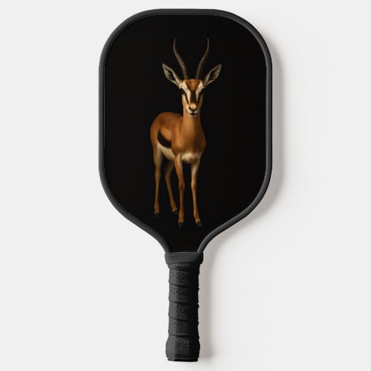 Zwarte 4 Luxe Pickleball Paddle, Elegante Gazella Paddle (Achterkant)