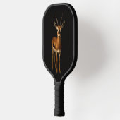Zwarte 4 Luxe Pickleball Paddle, Elegante Gazella Paddle (Links)