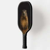 Zwarte 4 Luxe Pickleball Paddle, Fluffy Marmot Paddle (Links)