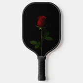 Zwarte 4 Luxe Pickleball Paddle, Fluwelen Rode Roo Paddle (Voorkant)