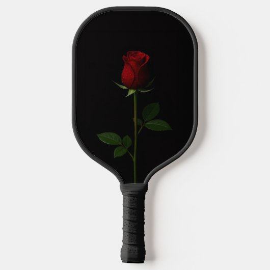 Zwarte 4 Luxe Pickleball Paddle, Fluwelen Rode Roo Paddle (Achterkant)