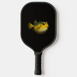 Zwarte 4 Luxe Pickleball Paddle, Gele Puttervis Paddle