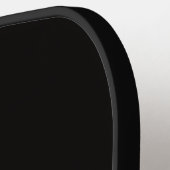 Zwarte 4 Luxe Pickleball Paddle, Gele Puttervis Paddle (Links Detail)