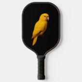 Zwarte 4 Luxe Pickleball Paddle, Gouden Parkiet Paddle (Voorkant)