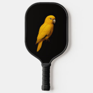 Zwarte 4 Luxe Pickleball Paddle, Gouden Parkiet Paddle