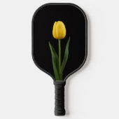 Zwarte 4 Luxe Pickleball Paddle, Gouden Tulp Paddle (Voorkant)