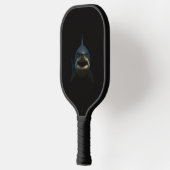 Zwarte 4 Luxe Pickleball Paddle, Grote Witte Haai Paddle (Links)