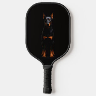 Zwarte 4 Luxe Pickleball Paddle, Guardian Doberman Paddle