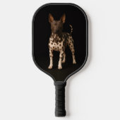 Zwarte 4 Luxe Pickleball Paddle, Haarloze Terrier Paddle (Voorkant)