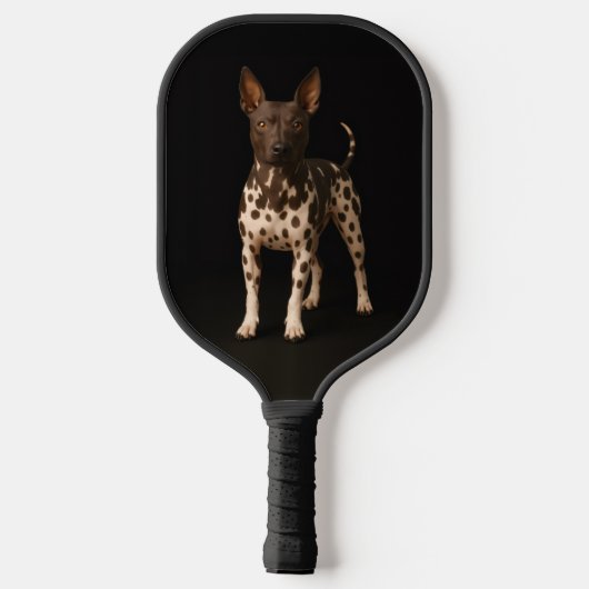 Zwarte 4 Luxe Pickleball Paddle, Haarloze Terrier Paddle (Achterkant)