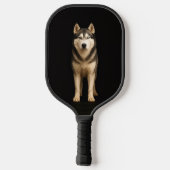 Zwarte 4 Luxe Pickleball Paddle, Icy Elite Husky Paddle (Achterkant)