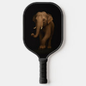 Zwarte 4 Luxe Pickleball Paddle, Indische Olifant Paddle (Voorkant)