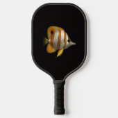 Zwarte 4 Luxe Pickleball Paddle, Koraalvlinder Paddle (Voorkant)