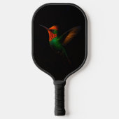 Zwarte 4 Luxe Pickleball Paddle, Kuifcoquette Paddle (Voorkant)