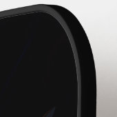 Zwarte 4 Luxe Pickleball Paddle, Kuifcoquette Paddle (Links Detail)