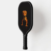 Zwarte 4 Luxe Pickleball Paddle, Luipaardgekko Paddle (Links)