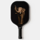 Zwarte 4 Luxe Pickleball Paddle, Machtige Olifant Paddle (Voorkant)