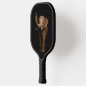 Zwarte 4 Luxe Pickleball Paddle, Machtige Olifant Paddle (Links)