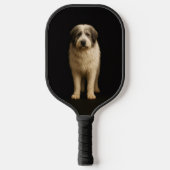 Zwarte 4 Luxe Pickleball Paddle, Mioritische Herde Paddle (Voorkant)