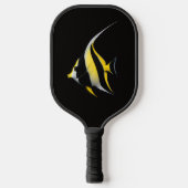 Zwarte 4 Luxe Pickleball Paddle, Moorish Idol Paddle (Voorkant)