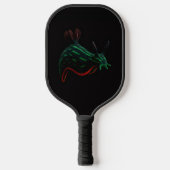 Zwarte 4 Luxe Pickleball Paddle, Neon Zee Slak Paddle (Voorkant)