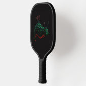 Zwarte 4 Luxe Pickleball Paddle, Neon Zee Slak Paddle (Links)