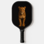 Zwarte 4 Luxe Pickleball Paddle, Noble Lioness Paddle (Voorkant)