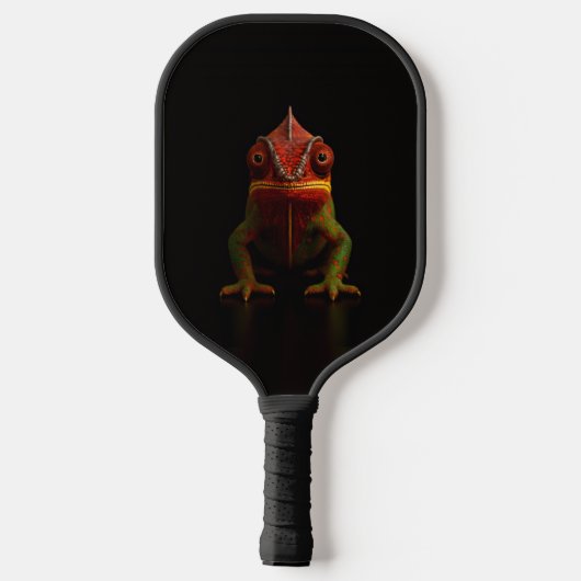 Zwarte 4 Luxe Pickleball Paddle, Panther Kameleon Paddle (Achterkant)