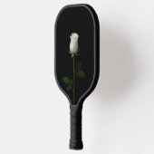 Zwarte 4 Luxe Pickleball Paddle, Pure Witte Roos Paddle (Links)