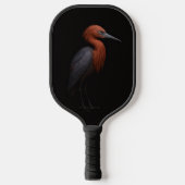 Zwarte 4 Luxe Pickleball Paddle, Reddish Egret Paddle (Voorkant)