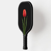 Zwarte 4 Luxe Pickleball Paddle, Robijnrode Tulp Paddle (Links)