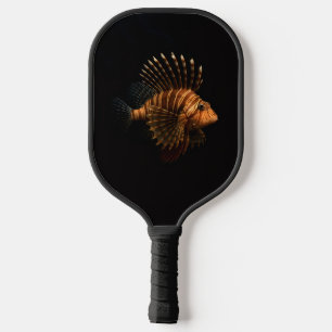 Zwarte 4 Luxe Pickleball Paddle, Rode Leeuwvis Paddle
