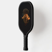 Zwarte 4 Luxe Pickleball Paddle, Rode Leeuwvis Paddle (Links)