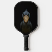 Zwarte 4 Luxe Pickleball Paddle, Shoebill Vogel Paddle (Voorkant)