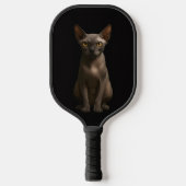 Zwarte 4 Luxe Pickleball-paddle, Sphynx-kat Pickleball Paddle (Voorkant)