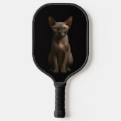Zwarte 4 Luxe Pickleball-paddle, Sphynx-kat Pickleball Paddle (Achterkant)