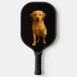 Zwarte 4 Luxe Pickleball Paddle, Teder Labrador Paddle