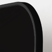 Zwarte 4 Luxe Pickleball Paddle, Teder Labrador Paddle (Links Detail)