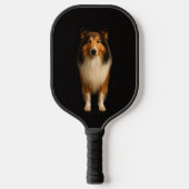 Zwarte 4 Luxe Pickleball Paddle, trouwe Collie hon Paddle (Voorkant)