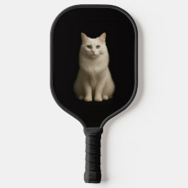 Zwarte 4 Luxe Pickleball Paddle, Turkse Angorakat Paddle