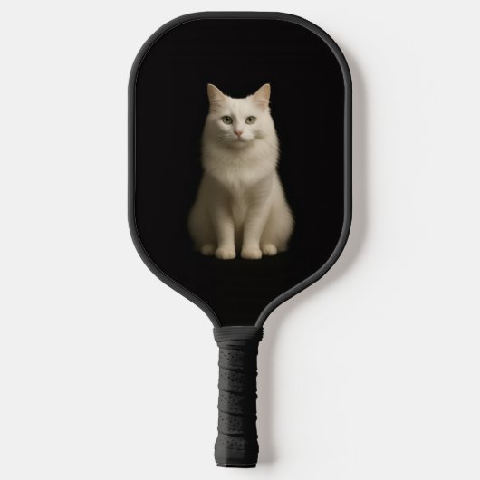 Zwarte 4 Luxe Pickleball Paddle, Turkse Angorakat Paddle (Achterkant)
