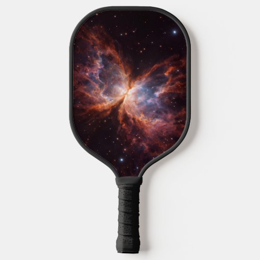 Zwarte 4 Luxe Pickleball Paddle, Vlindernevel Paddle (Achterkant)