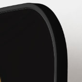 Zwarte 4 Luxe Pickleball Paddle, Wilde Gevlekte Hy Paddle (Links Detail)