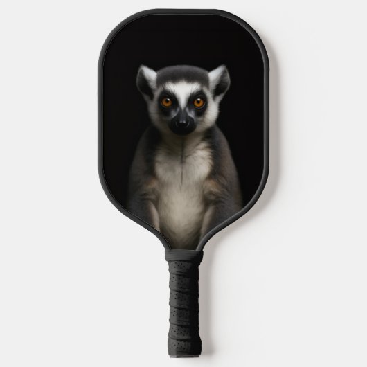 Zwarte 4 Luxe Pickleball Paddle, Zachte Lemur Paddle (Voorkant)