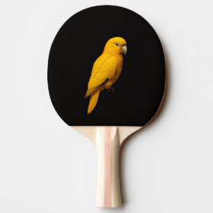 Zwarte 4 Luxe pingpongbat, Gouden Parkiet Tafeltennisbatje